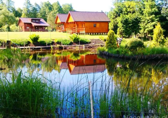 Domki  u Lidii z Banią  nad Jeziorem  Sikory Juskie