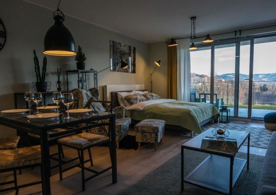 Klimatyczne Studio z Tarasem | Widok na Góry