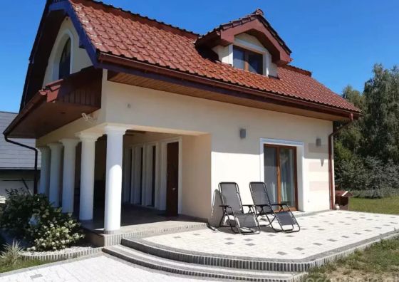 Lila Róż domek 150 m od jeziora Sikory Juskie