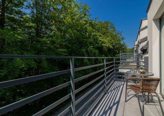 Nowoczesny Apartament | Umeblowany Balkon
