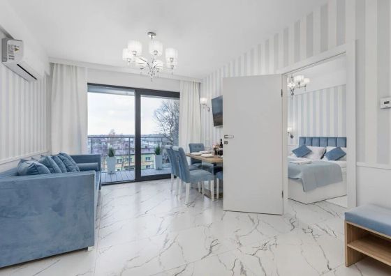Stylowy Apartament z Klimatyzacją | 50 m do Plaży
