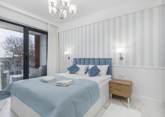 Stylowy Apartament z Klimatyzacją | 50 m do Plaży