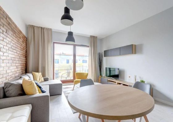 Jaglana 6E Gdańsk | Jasny Apartament | Widok na rzekę Gdańsk