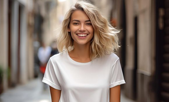 Woman wearing plain white t-shirt on street. Mockup for t-shirt print
Woman wearing plain white t-shirt on street. Mockup for t-shirt print. AI generative
woman, posing, plain, style, t-shirt, mockup, template, clothing, look, print, blank, street, white, urban, wearing, store, ai generative, young, caucasian, european, city, same, two, teen, girl, model, fashion, portrait, casual, shirt, female, shop, fashionable, trendy, design, beauty, mock, clothes, outfit, up, cool, human, top, town, person, adult, outdoor, cotton, apparel, swag, woman, posing, plain, style, t-shirt, mockup, template, clothing, look, print, blank, street, white, urban, wearing, store, ai generative, young, caucasian, european, city, same, two, teen, girl, model, fashion, portrait, casual, shirt, female, shop, fashionable, trendy, design, beauty, mock, clothes, outfit, up, cool, human, top, town, person, adult, outdoor, cotton, apparel