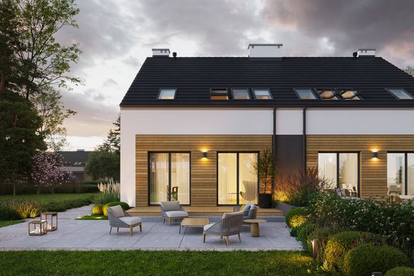 Projekt domu Eco 16 - dwulokalowy