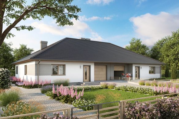 Projekt domu Eco 18 dwulokalowy