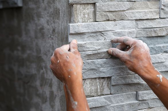 Kamień elewacyjny na styropianie