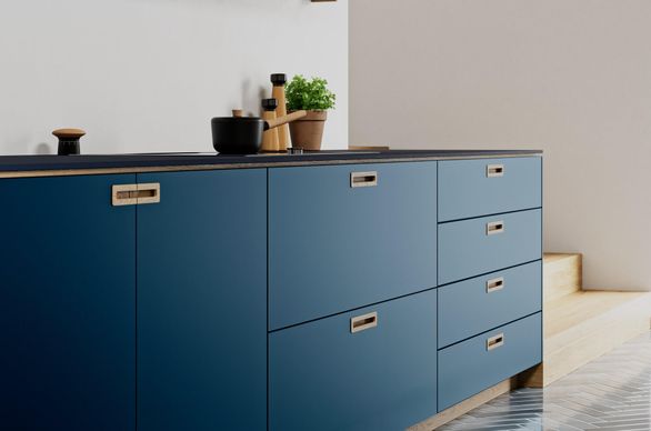 Kuchnia z kolekcją polimerowego szkła RAUVISIO crystal deep