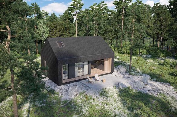 projekt domu letniskowego krx1135 homeconcept 85dl