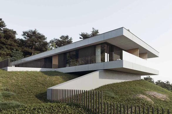 Projekty domów w stylu modernistycznym projekt Solana