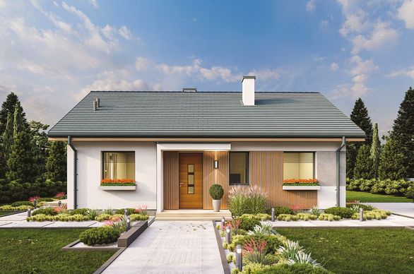 domy tanie w budowie projekt Dom w Zaciszu WBF1000