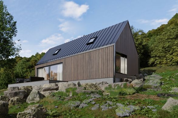 Dom na pochyłej działce