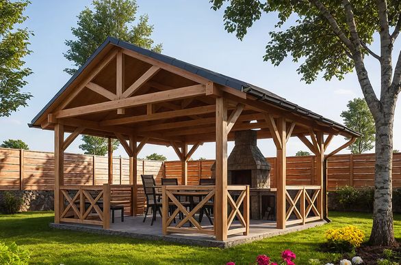 altana ogrodowa Projekt altany G256