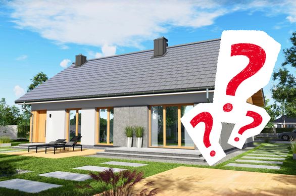 dom za 600 tys. zł projekt Tani w budowie wiązary LUZ1001