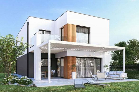 pergola w projekt domu Aria WRD3233
