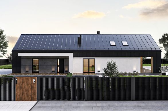 nowoczesne ciekawe ogrodzenie posesji