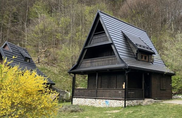 Drewniany domek BB nad rzeką - Krynica-Zdrój