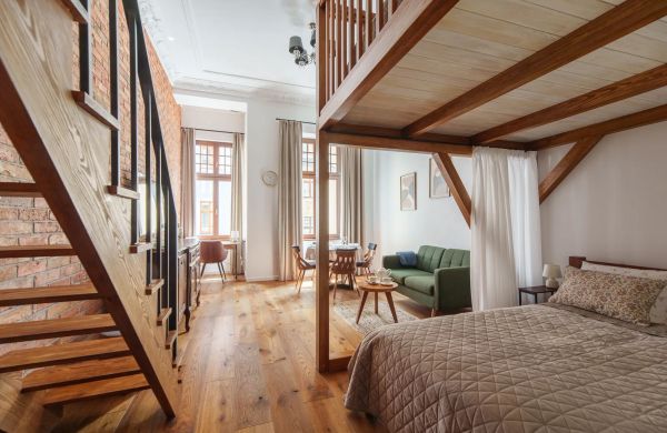 Piernikowy Loft - dwupoziomowy apartament na toruńskiej Starówce
