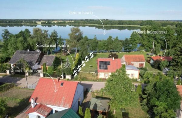 Domek całoroczny nad jeziorem u Agnieszki Ławki