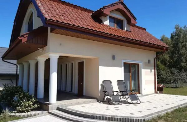 Lila Róż domek 150 m od jeziora Sikory Juskie