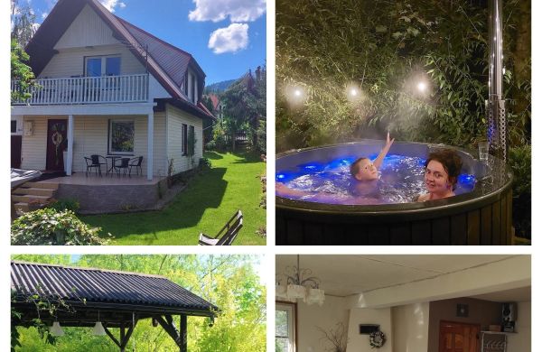Domek na Brzegu z jacuzzi - Zawoja