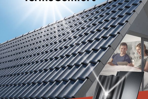 Dachówka betonowa Braas Celtycka TermoComfort, kolor grafitowy