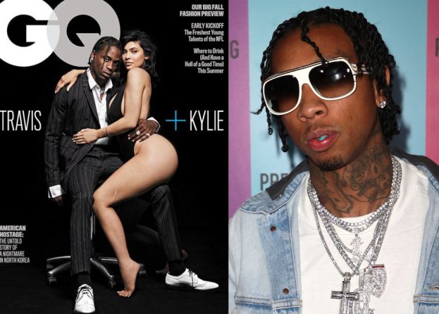   Tyga is divided by the common cover of Kylie and Travis. 
