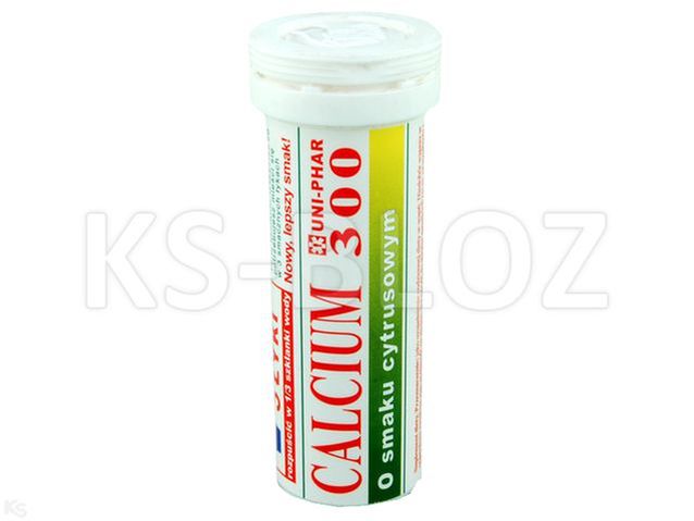 Calcium 300 mg UNI-PHAR cytrusowe 28g