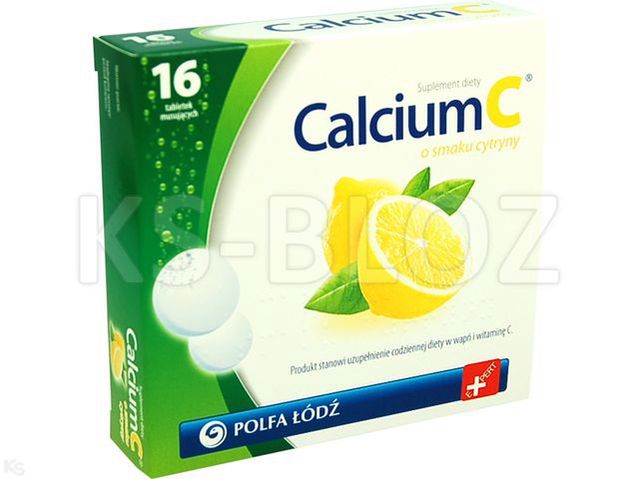 Calcium C o smaku cytryny