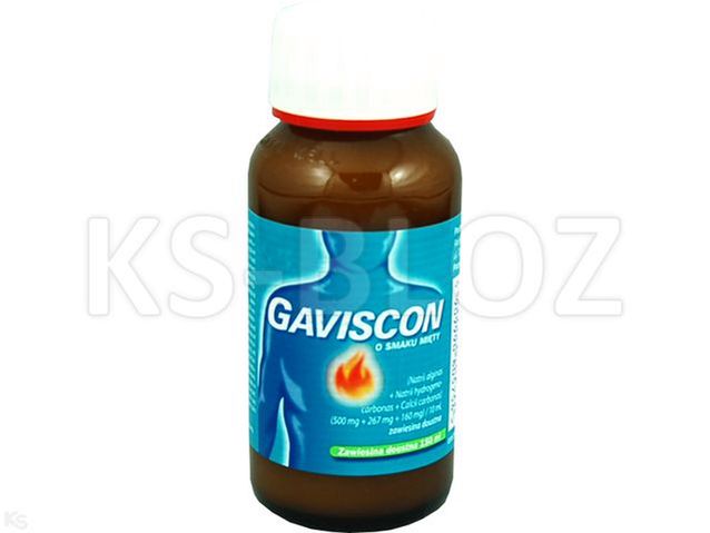 Gaviscon o smaku mięty