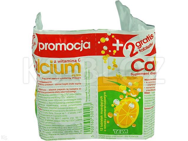 Calcium Pliva Z Witaminą C Leki I Suplementy Diety W