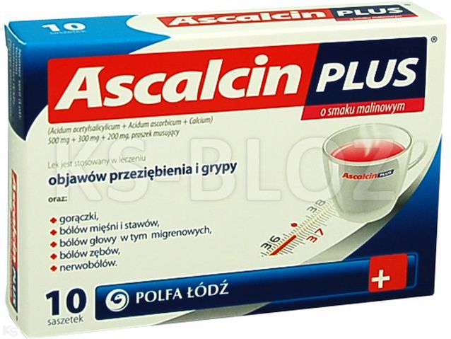 Ascalcin Plus o smaku malinowym