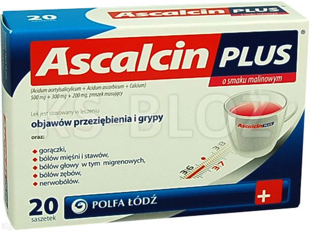 Ascalcin Plus o smaku malinowym