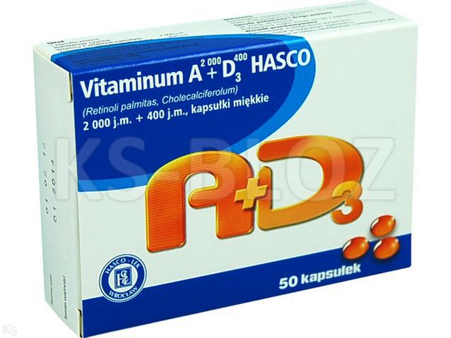 Vitaminum A2000+D3400 Hasco