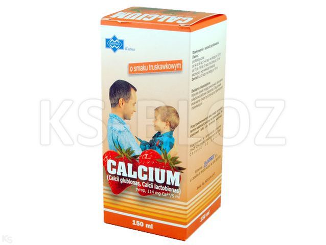 Calcium POLFARMEX o sm. truskawkowym
