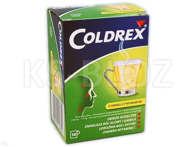 Coldrex o smaku cytrynowym