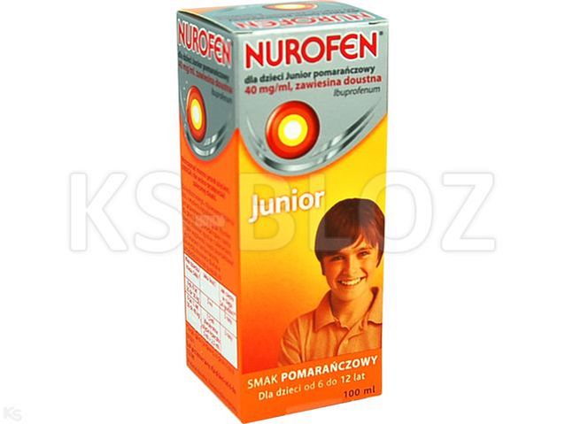 Nurofen dla dzieci JUNIOR pomarańczowy