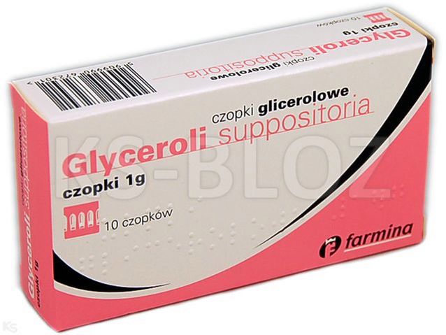 Czopki glicerolowe