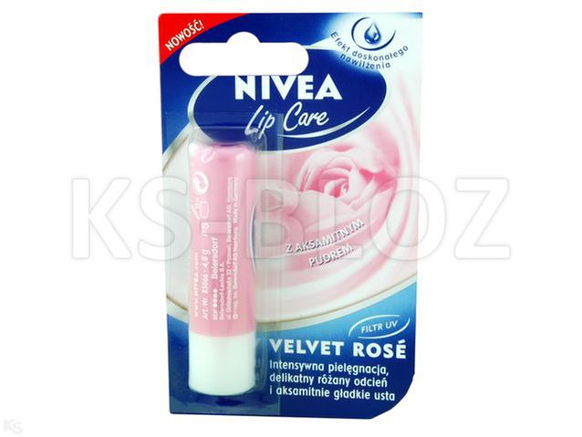 NIVEA LIP CARE Pomadka piel. Velvet Rose