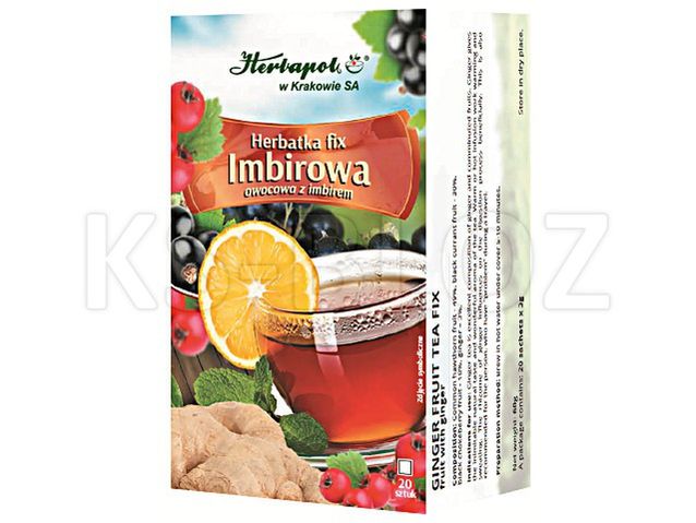 Herbatka fix IMBIROWA owocowa z imbirem
