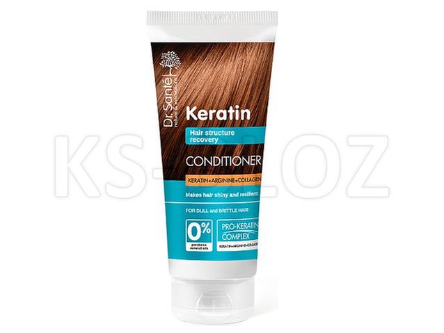 Dr SANTE Keratin Odżywka z keratyna, argininą, kolagenem do włosów matowych i zniszczonych