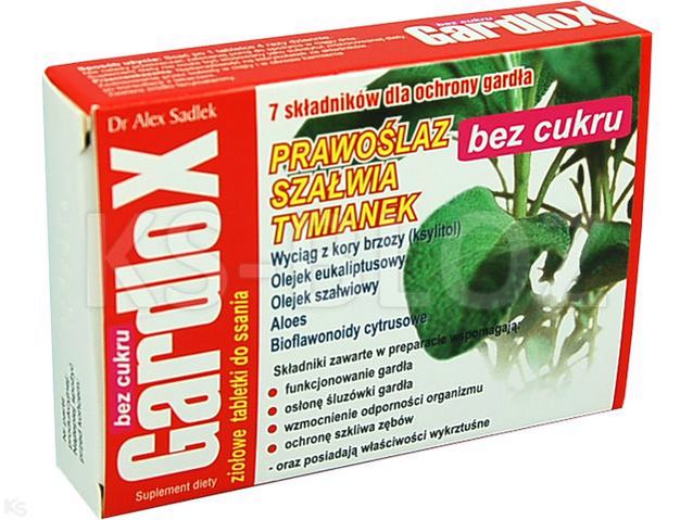 Gardlox Tabletki zioł. b/cukru