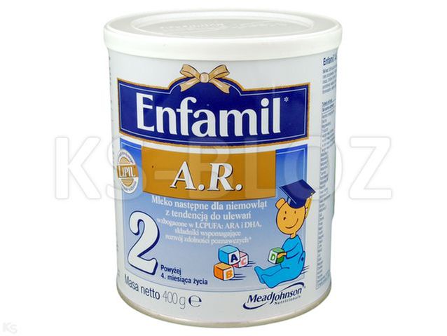 Mleko ENFAMIL A.R. 2 następ. d/niem.z ten.d/ulewań