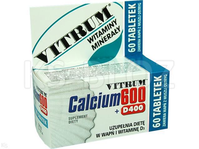 Vitrum Calcium 600 + Vit.D400 Mineralizacja