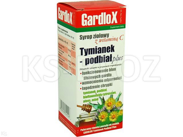 Gardlox Tymianek Podbiał plus Syrop zioł. z wit.C