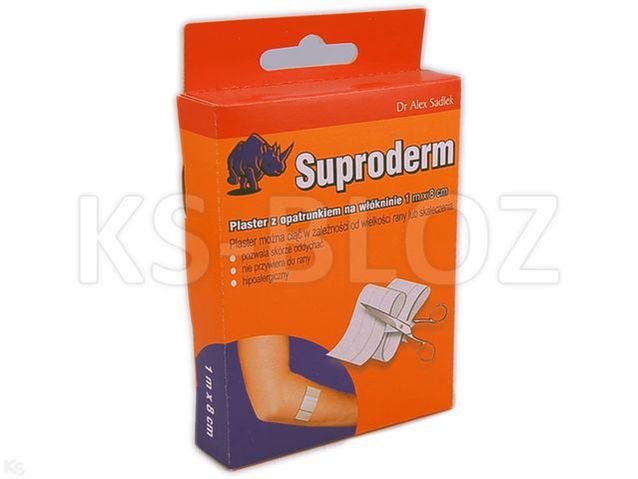 SUPRODERM Plast.z opatr.n/włókn. 1mx8cm