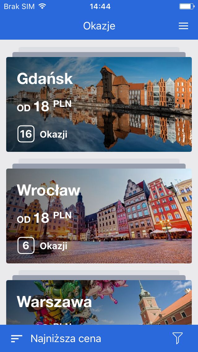 eSky – Flights, Hotels, Rent a Car 2.7.1 (iOS) - dobreprogramy