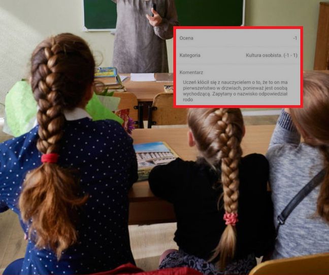 Kłótnia w drzwiach. Uczeń dostał uwagę za jedno słowo WP parenting