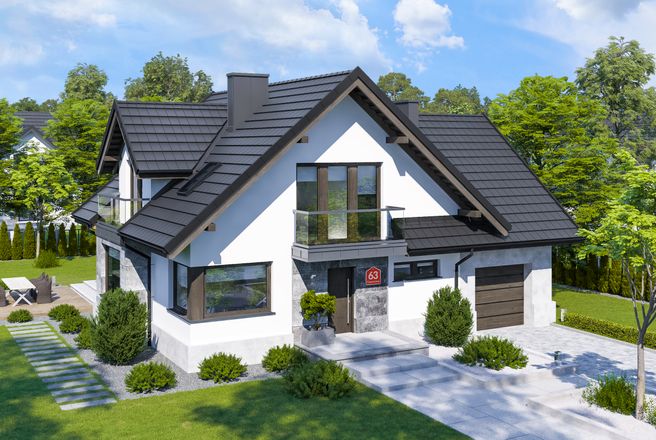 Projekt Domu Dakota 143,97 M² - Koszt Budowy - EXTRADOM