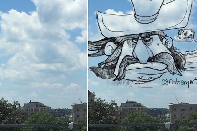 Dostrzega na niebie to, czego inni nigdy nie zobaczą